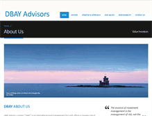 Tablet Screenshot of dbayadvisors.com